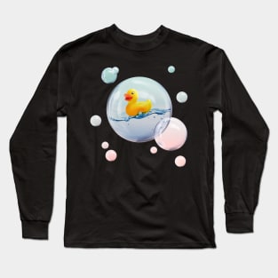 Rubber Ducky in a Bubble Long Sleeve T-Shirt